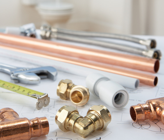 Plumbing tools and materials